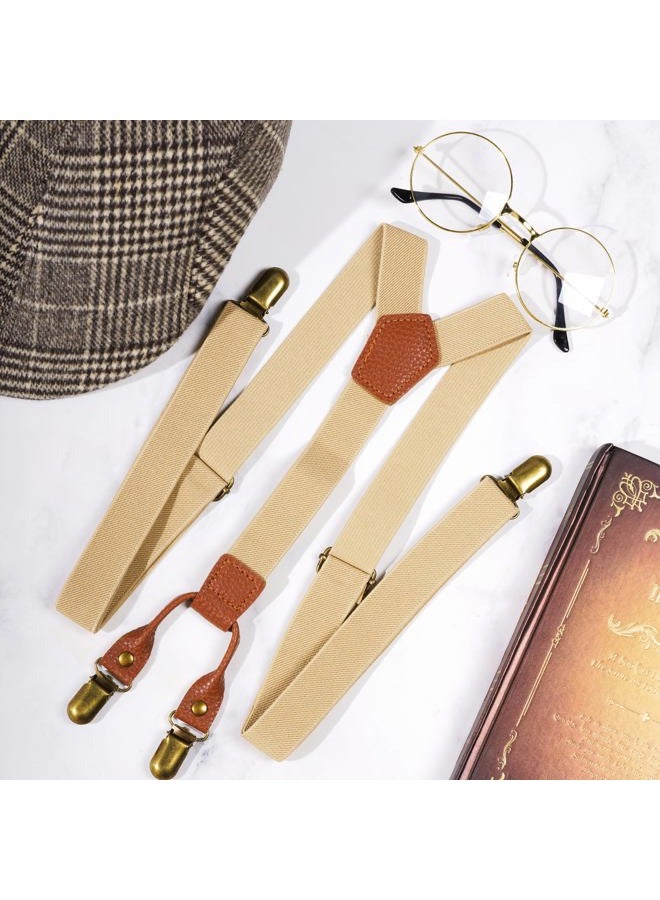 baotongle 3pcs Old Man Costume 100 Day of Grandpa Costume for 1920s Old Man Halloween Costume Brown - Image 4