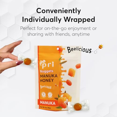 PRI P.R.I Manuka Honey Nuggets, Sweet and All Natural Hard Candy Treat, 3oz - Image 4