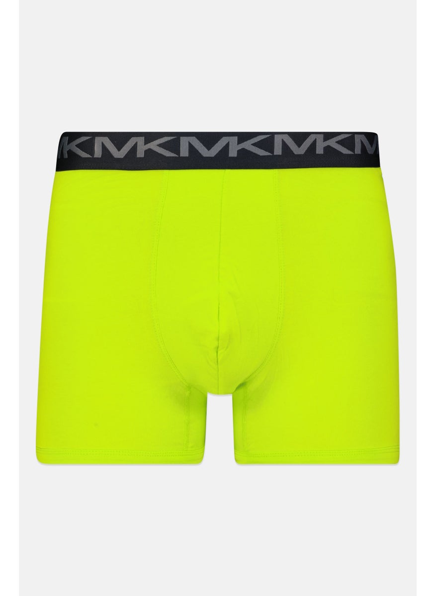 Michael Kors - Men 3 Pieces Brand Logo Boxer Briefs, Lime - Image 1
