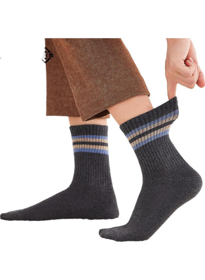 A FISH Men'S Mid-Calf Business Socks With 10A Grade Antibacterial And Odor-Resistant Cotton For Spring And Summer Sports And Leisure - Image 2