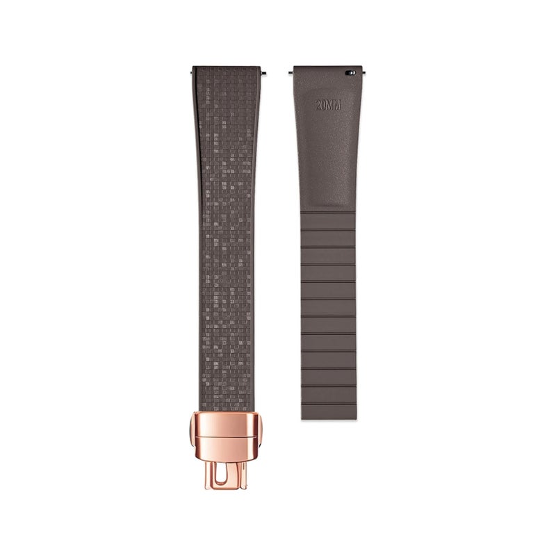 Bluejw CTSizable Mosaic Pattern Fluoroelastomer Watch Band – Replace the Watch Strap for 18mm 19mm 20mm 21mm 22mm Universal Luxury Watches - Image 1