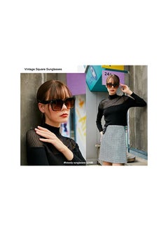 FEISEDY Vintage Women Butterfly Sunglasses Designer Luxury Square Gradient Sun Glasses Shades B2486  - Image 4