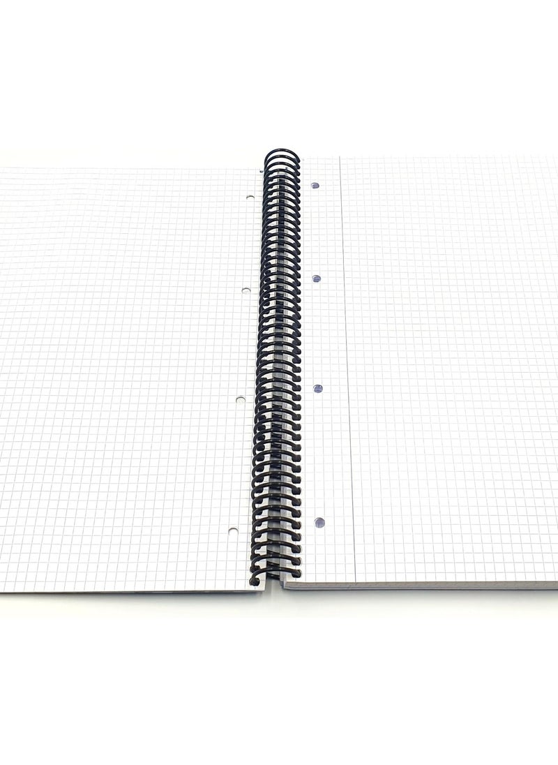 A4 Size 5mm Square Lined Spiral Hard Cover Notebook 120 Sheets - pzsku/ZFA69F5F20296120BDC53Z/45/_/1701407971/58431967-e5e4-42e8-94d2-e228cfe55cd0