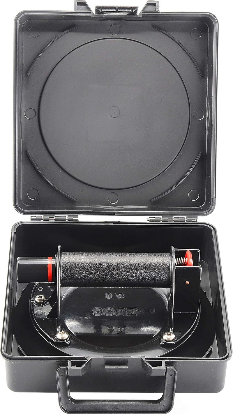 ZUOS 8" Glass Suction Cup Heavy Duty Hand-held Glass Lifter, Powerful Industrial Vacuum Lifter with handle for Granite Lifting &Window Replacement, 520 lbs Load Capacity/Carring Case - Image 5
