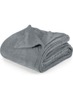 Utopia Bedding Utopia Bedding Cool Grey Fleece Blanket King Size Lightweight Fuzzy Soft Anti-Static Microfiber Bed Blanket (90x102 Inch)  - Image 1
