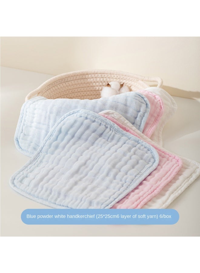 purcotton Cotton】infant Multi-layer Gauze Handkerchief, Baby Face Towel, Drool Bib - Image 4