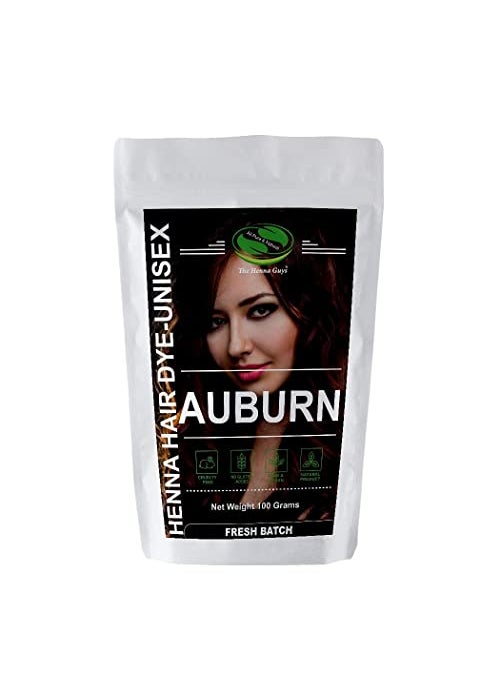 The Henna Guys 1 Pack Of Auburn Henna Hair & Beard Color/Dye 100 Grams - Natural Hair Color, Plant-based Hair Dye - The Henna Guys 