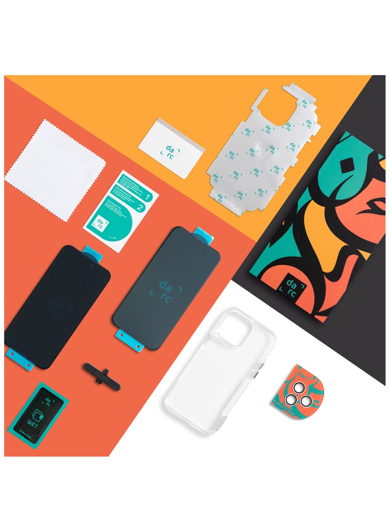 دارك بكج حماية متكامل مجموعة دارك الجديدة 5 في 1 لحماية الايفون والمقاومة للصدمات، بمواد عالية الجودة - ايفون 15 برو ماكس - Image 4