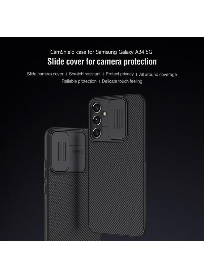 Nillkin Case For Samsung Galaxy A34 5G Black Mirror Series Camshield PC Phone Case - Image 4