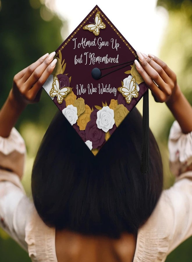 ADVANSYNC I Almost Gave Up, But I Remembered Who Was Watching Graduation Cap Topper - Image 3