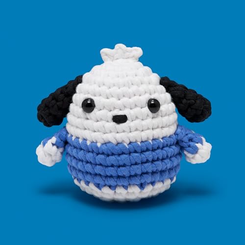 The Woobles Hello Kitty Crochet Kit - Beginners Wooble Crochet Animal Kit Crafts with Easy Peasy Yarn as seen on Shark Tank - with Step-by-Step Video Tutorials (Pochacco) - Image 2