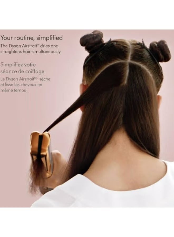 DYS HT01 Airstrait Hair Straightner, 1600W, LCD Screen, Lock Feature, Auto-Pause, Wet To Dry Straightening With Air, Natural Straight Finish, Intelligent Heat Control, Nickel/Copper - Image 5
