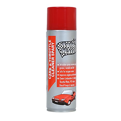 AUTO MATE AEROL Carburetor and Throttle Body Cleaner Spray|Air Intake Cleaner| Carburetor Choke Fuel Oil Deposit Cleaner Spray - Grade 6550 (300g/405ml) - Image 1