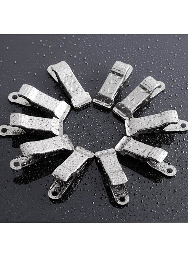 AVERZELLA Small Metal Clips Mini Spring Clamps 20 PCS, Sturdy Alligator Clips 1/2 Inch Towel Clips 1.57 X 0.5 Inch for Kitchen Home Crafts Hanging for Backdrop Clothes Hair Socks Towels Paper DIY - Image 3