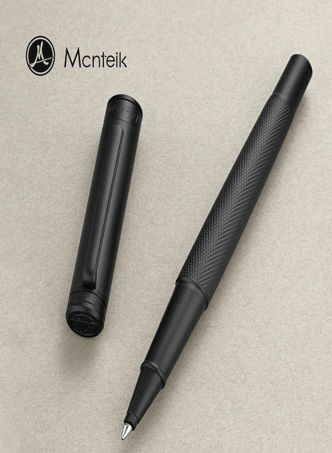 MCNTEIK Matte Black Forest Rollerball Pen, Luxury Pen with Schmidt Black Ink Refill, Fancy Pen Gift Set for Men & Women, Business Signature, Executive, Office, Nice Fancy Designer Pens - Image 2