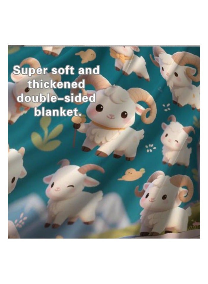general Flannel thin blanket (warm and comfortable, suitable for sleep, gaming, dust removal and sandproof) 150cm*200cm - 885 - Image 5