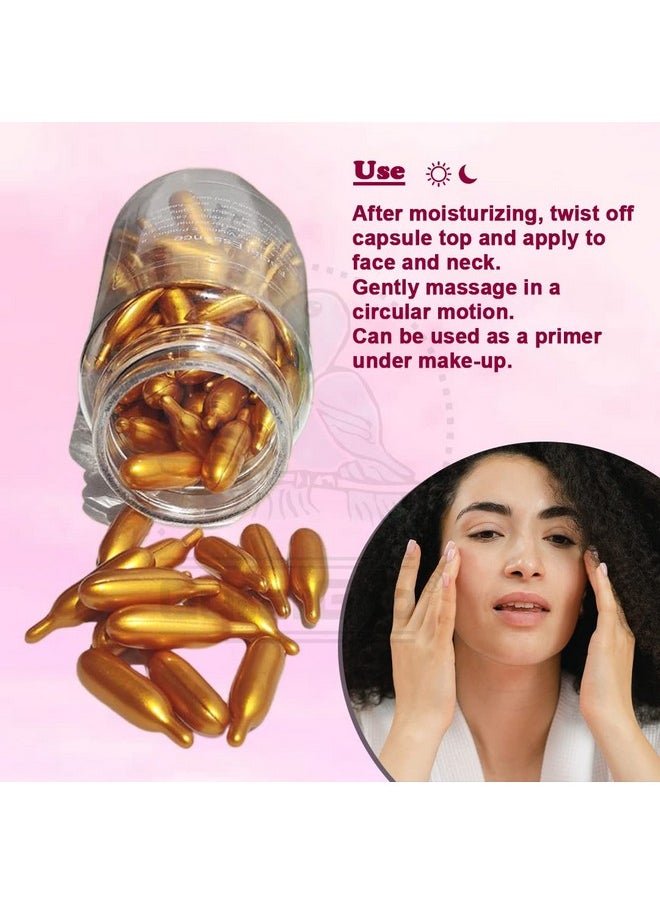 GutarGoo - Vitamin E Skin Oil Capsules, Anti Wrinkle Serum, Reducing Fine Lines Skin Brightening Hydrating Moisturizing Cream Essence Facial Face Care Oil Soft 180 Gel Capsules(Pack Of 1) - Image 1