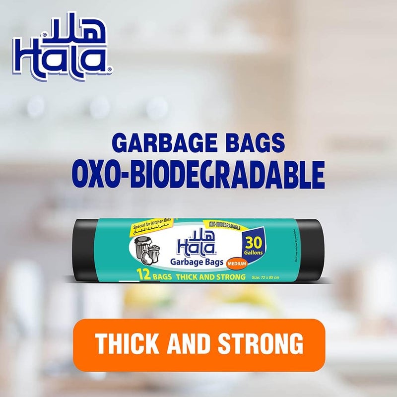 Hala Garbage Bags 30 Gallons 12 Bags - Image 3