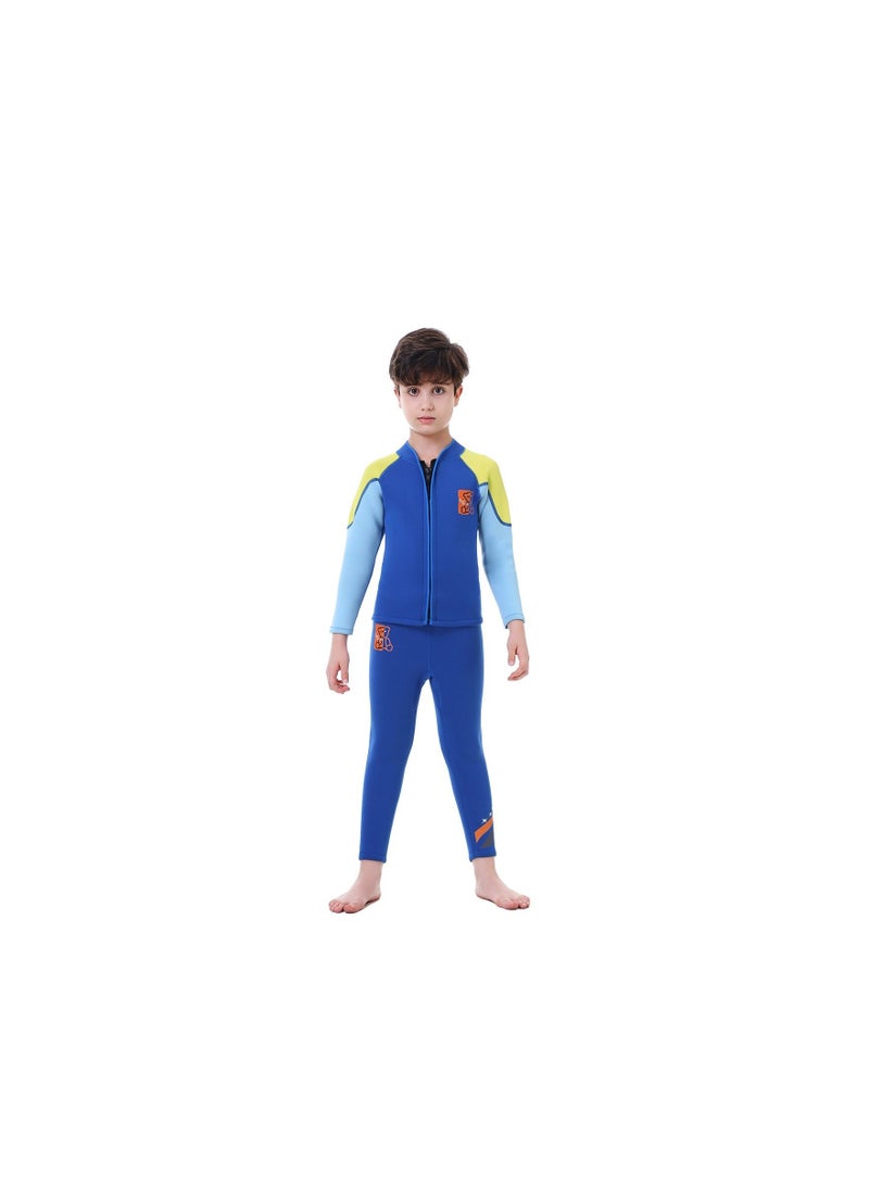 Loquat Children's Warm Long Sleeved Cold Resistant Diving Suit - Image 1