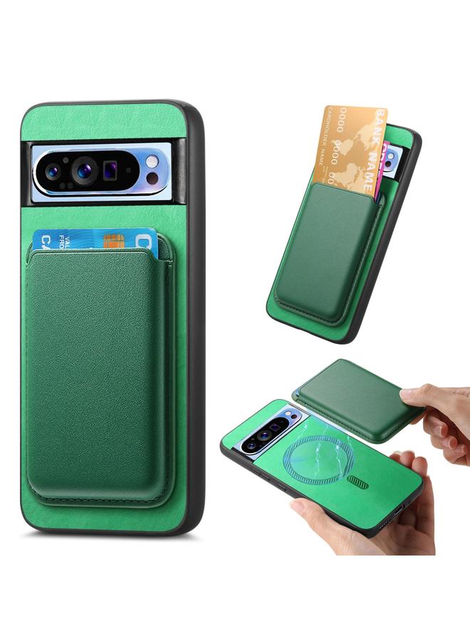 S-TOP Case For Google Pixel 9 Pro Retro Magsafe Card Bag PU Back Cover Phone Case - Image 1