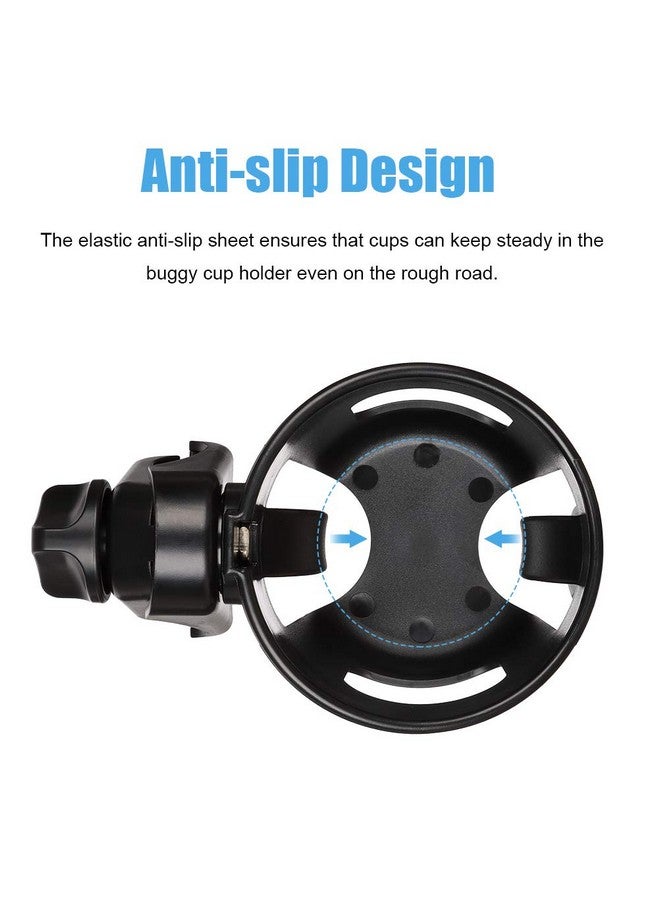 Emoly Upgraded Baby Cup Holder, Universal Stroller Cup Holder Bottle Holder Large Caliber Designed 360 Degrees Rotation Fit for Baby Stroller, Bicycle, Wheelchair, Walker, Trolleys - Image 2