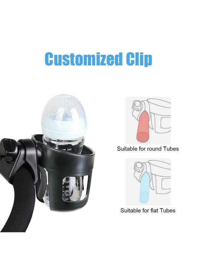 Emoly Upgraded Baby Cup Holder, Universal Stroller Cup Holder Bottle Holder Large Caliber Designed 360 Degrees Rotation Fit for Baby Stroller, Bicycle, Wheelchair, Walker, Trolleys - Image 1
