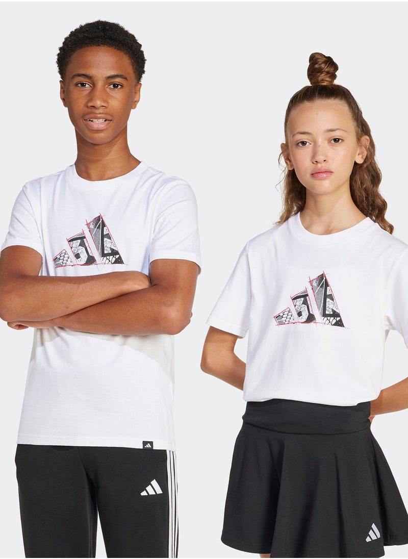 Adidas Youth Codes Photoreal Logo Graphic T-Shirt  - Image 1