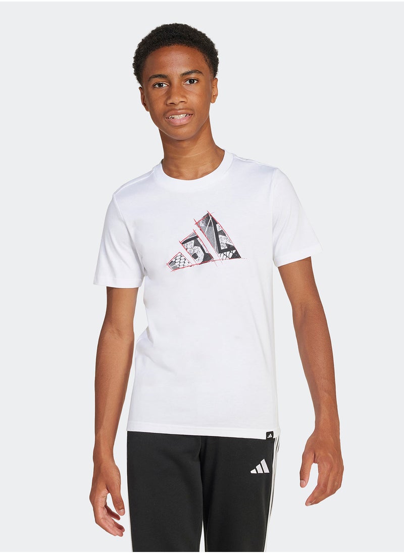 Adidas Youth Codes Photoreal Logo Graphic T-Shirt  - Image 3