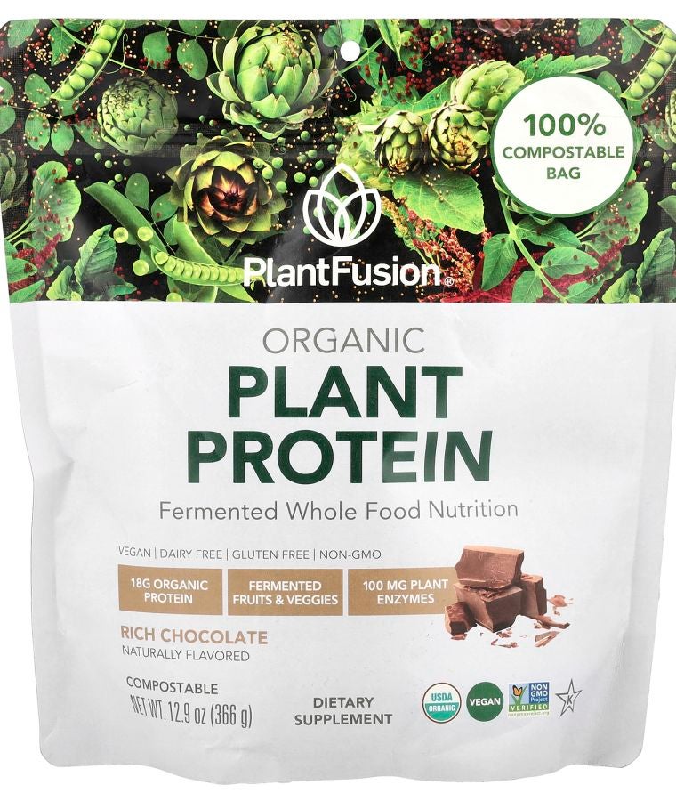 Organic Plant Protein Rich Chocolate 12.9 oz (366 g)