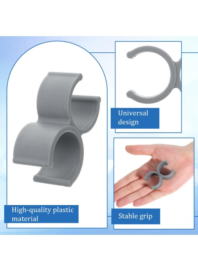2 Pcs Shower Head Holder Clip, Handheld Shower Tube Clamp Bracket for Shower Chair Bath Tub Transfer Bench, Accessories for Elderly Disabled - Image 3