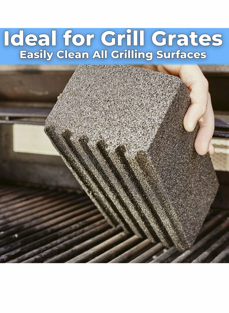 Excefore Griddle Grill Cleaning Brick Block - Pumice Cleaner Stone Tool - Cleaning Flat Top Grills or Griddles, Grills Grate - Removes Stubborn Grime for Restaurant, Outdoor, Home and Kitchen 8 x 4 in (2 Pack)  - Image 4