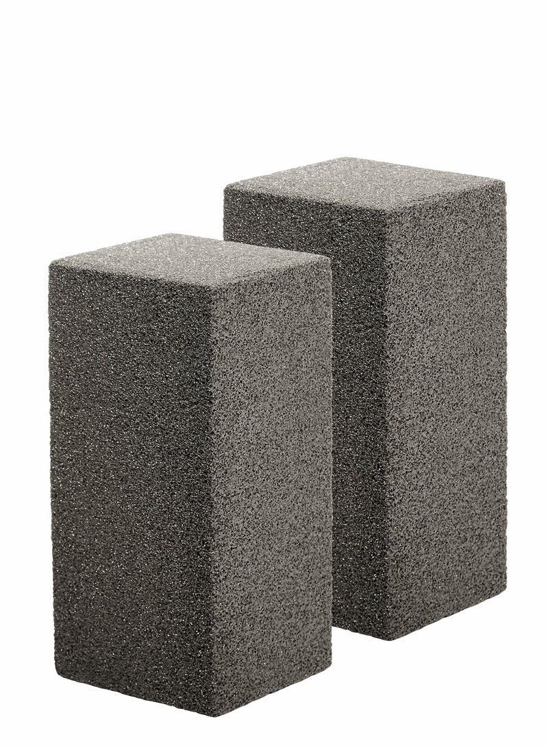 Excefore Griddle Grill Cleaning Brick Block - Pumice Cleaner Stone Tool - Cleaning Flat Top Grills or Griddles, Grills Grate - Removes Stubborn Grime for Restaurant, Outdoor, Home and Kitchen 8 x 4 in (2 Pack)  - Image 1