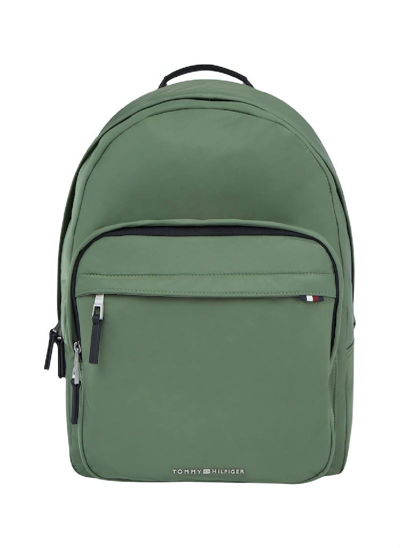 TOMMY HILFIGER - Men's Signature Backback - Polyester, Green - Image 1