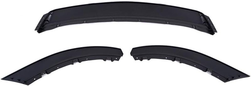 SCITOO 3 قطع شفة المصد الأمامي متوافقة مع 2013-2014 لفورد موستانج شفة سبويلر أمامية باللون الأسود غير اللامع (PP) بلاستيك - Image 1