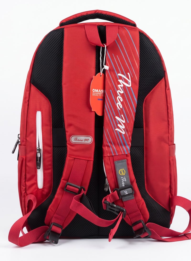 Three M 3M Unisex Backpack 6-Zip Organizer Multicolour 3M-3 - Image 2