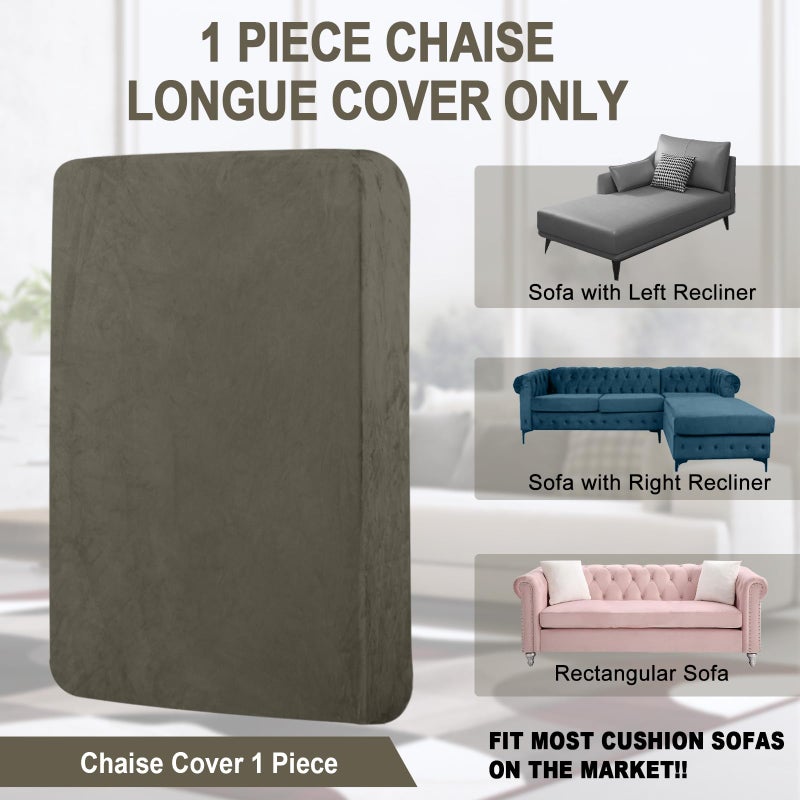 BT.WA غطاء الأريكة bt.wa 1 قطعة صالة صالة مخملية وسادة الأريكة الأريكة الأريكة منفصلة l slipcovers حامي الأثاث للكلاب الحيوانات الأليفة (كرسي أو أريكة 3 مقاعد أخضر) - Image 4
