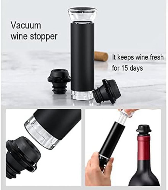 AIKARO - Electric Wine Bottle Opener Automatic Electronic Corkscrew, Rechargeable (Base Set) - Image 5