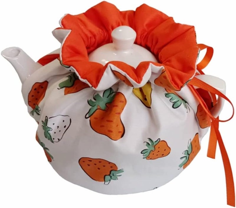 Yangshine Vintage Handmade Tea Cozy, Nature Cotton Teapot Dust Proof Cover Insulated Kettle Tea Warmer for Home Kitchen Decor Tea Cozies for Hotel Restaurant Tea Party - Image 1