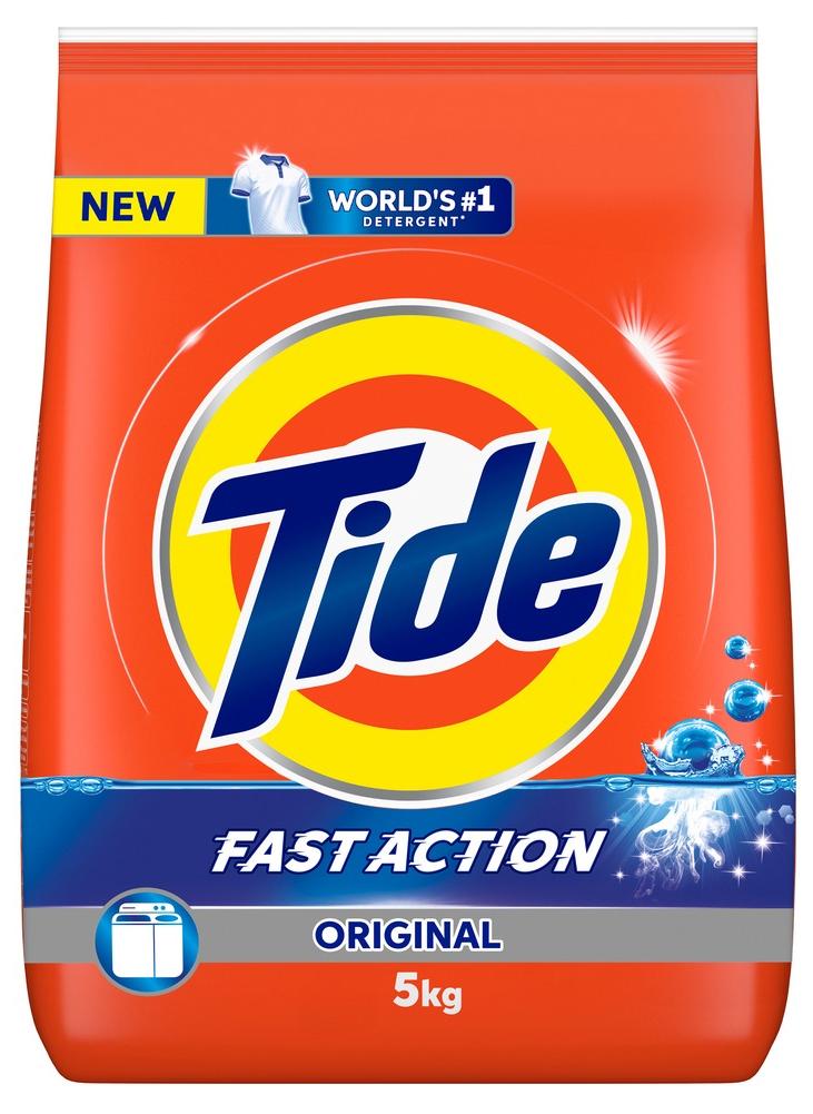 Tide Fast Action Laundry Detergent Powder 5kg - Image 1