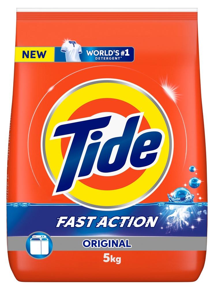 Tide Fast Action Laundry Detergent Powder 5kg - Image 1