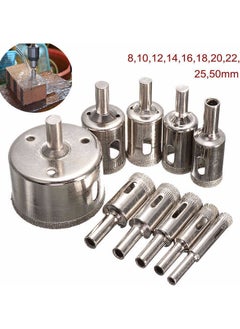 NIBEMINENT 10-Piece Diamond Drill Bit Set Silver  - Image 5