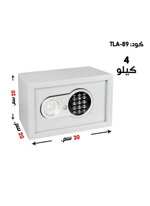 Luxury Fire-Resistant Digital Security Safe With Electronic Number Pad And Lock And Physical  Key 30*20 *20  CM