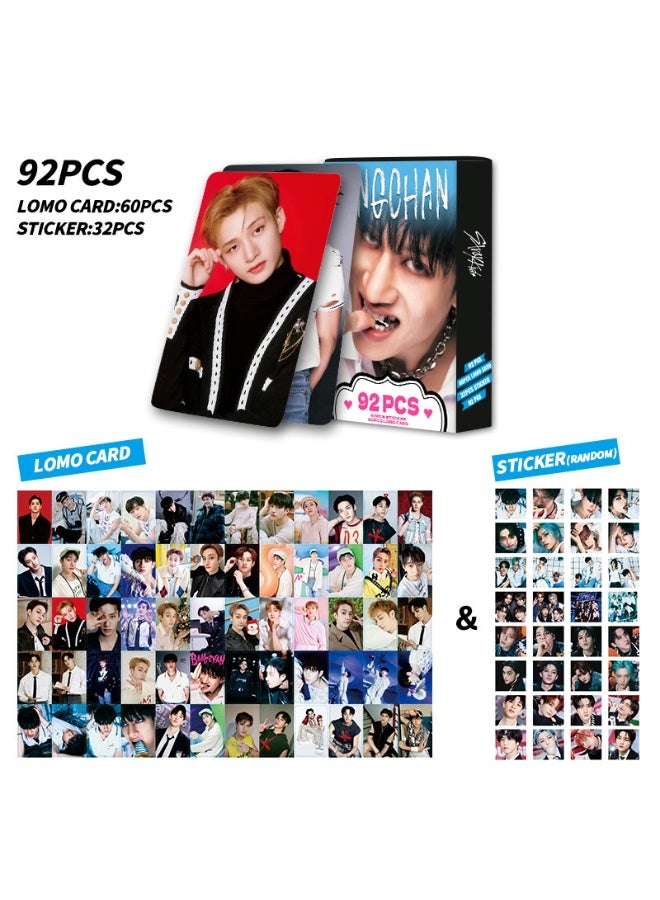 NIBEMINENT 92 Pcs Kpop Stray Kids - Bangchan Lomo Cards Card For Fans Collection Gifts - Image 2