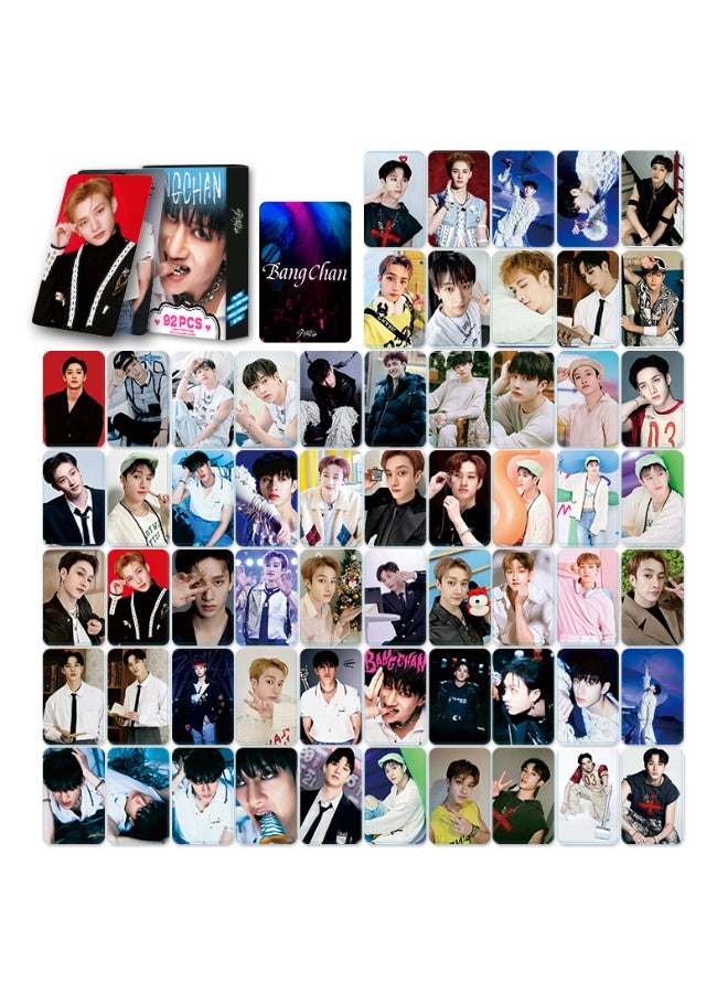 NIBEMINENT 92 Pcs Kpop Stray Kids - Bangchan Lomo Cards Card For Fans Collection Gifts - Image 3