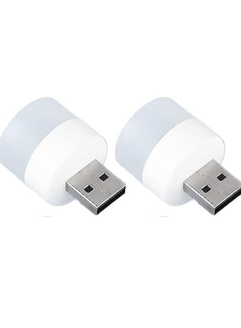 2 لمبه usb سهاري ١ وات ضوء خافت تعمل علي اي راس شاحن واي مدخل usb - Image 1