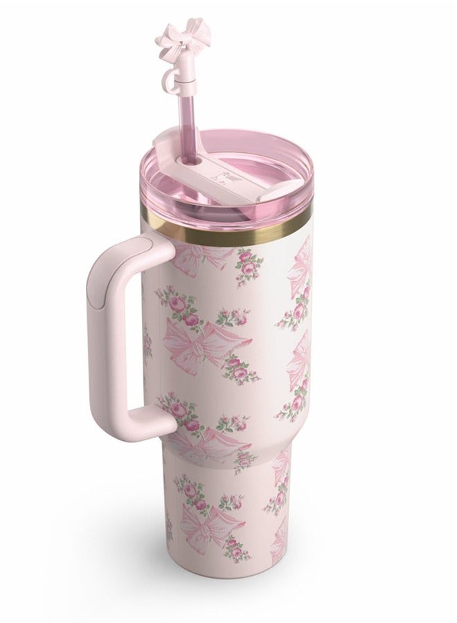 Stanley Stainless Steel Vacuum Insulated Tumbler with Lid and Straw for Water, Iced Tea or Coffee, Smoothie and More 40 OZ, Presented in Elegant Gift-Ready Packaging - Image 3