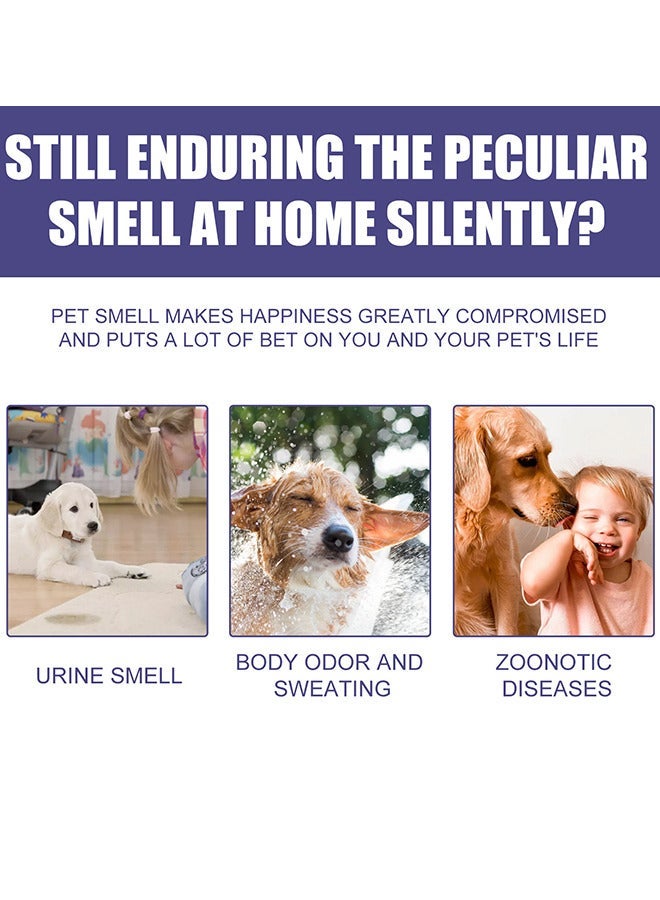 Generic 60ml Pet Odor Eliminator Deodorant Spray for All Dogs and Cats Smells Deodorizer Clean Refreshes and Deodorizes Carpet Furniture Bedding Urine - Image 3