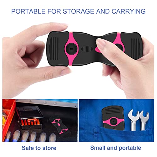DEKEones Razor Blade Scraper, 2 Pack Double Edged Razor blade Scraper Tool with 30 Pcs Razor Blades, Glass Scraper for Windows, Decals, Tint, Stickers, Labels, Caulk, Adhesive（Pink） - Image 5