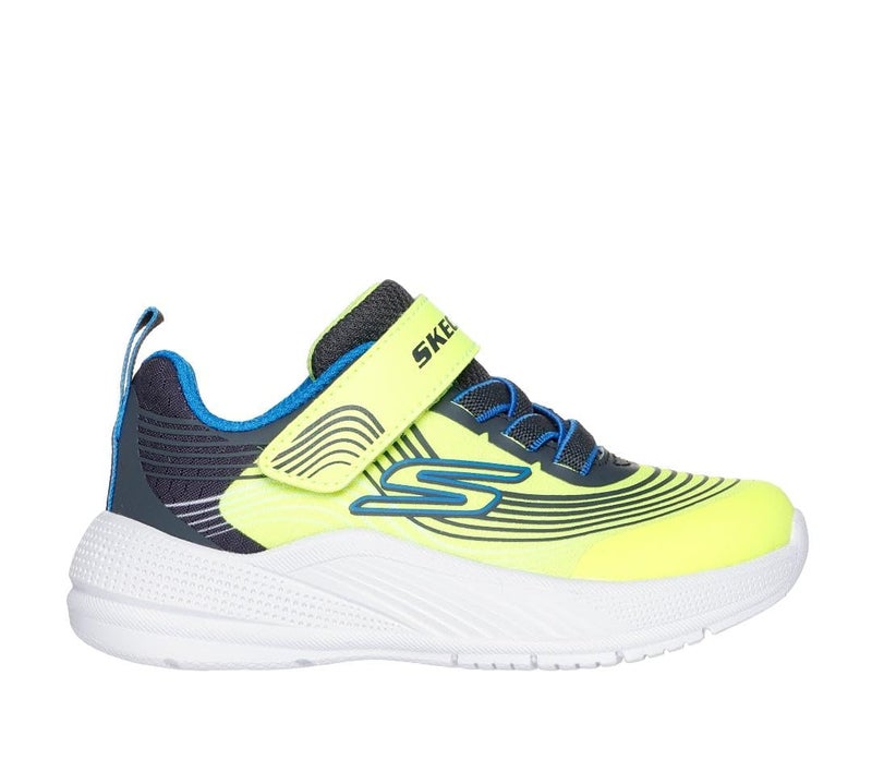 SKECHERS حذاء سكيشرز ميكروسبيك أدفانس، أصفر/أزرق، 5 أطفال - Image 2