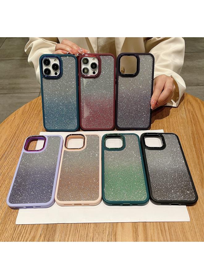 S-TOP Case For iPhone 13 Pro Gradient Glitter Electroplating Acrylic Phone Case - Image 2